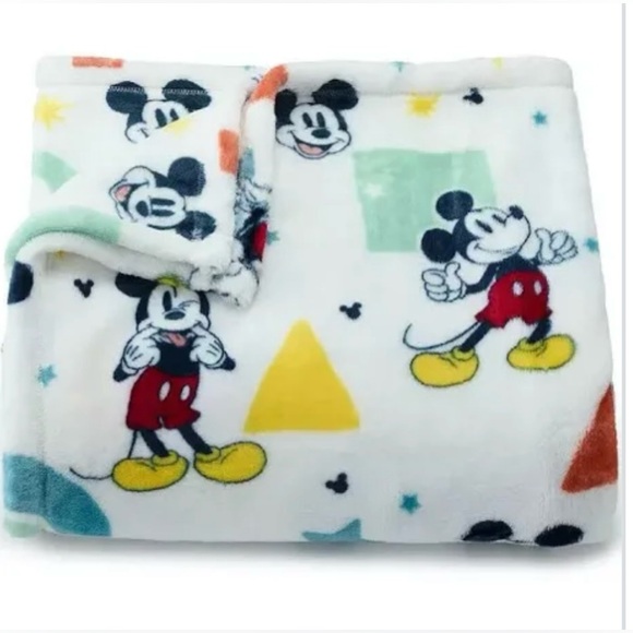 Disney Other - Disney's Oversized Supersoft Printed Plush Throw by The Big One Mickey Mouse!